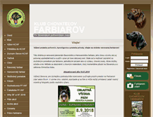 Tablet Screenshot of klubchovatelovfarbiarov.sk